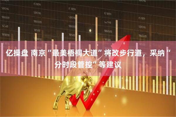 亿操盘 南京“最美梧桐大道”将改步行道，采纳“分时段管控”等建议