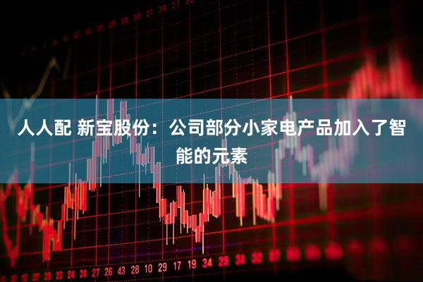 人人配 新宝股份：公司部分小家电产品加入了智能的元素